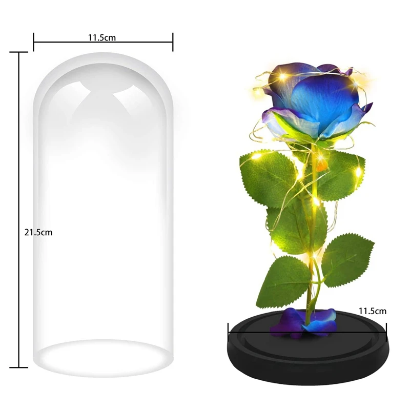 Rose That Lasts Forever Flower with LED Light in Glass Dome for Valentine's Mother's Day Birthday Women Best Gift | Дом и сад