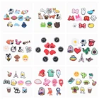 10 шт.компл. Симпатичные животные Симпатичные хрустальные пасты из ПВХ для обуви подходят к обувибраслетам подарок на день рождения для детей