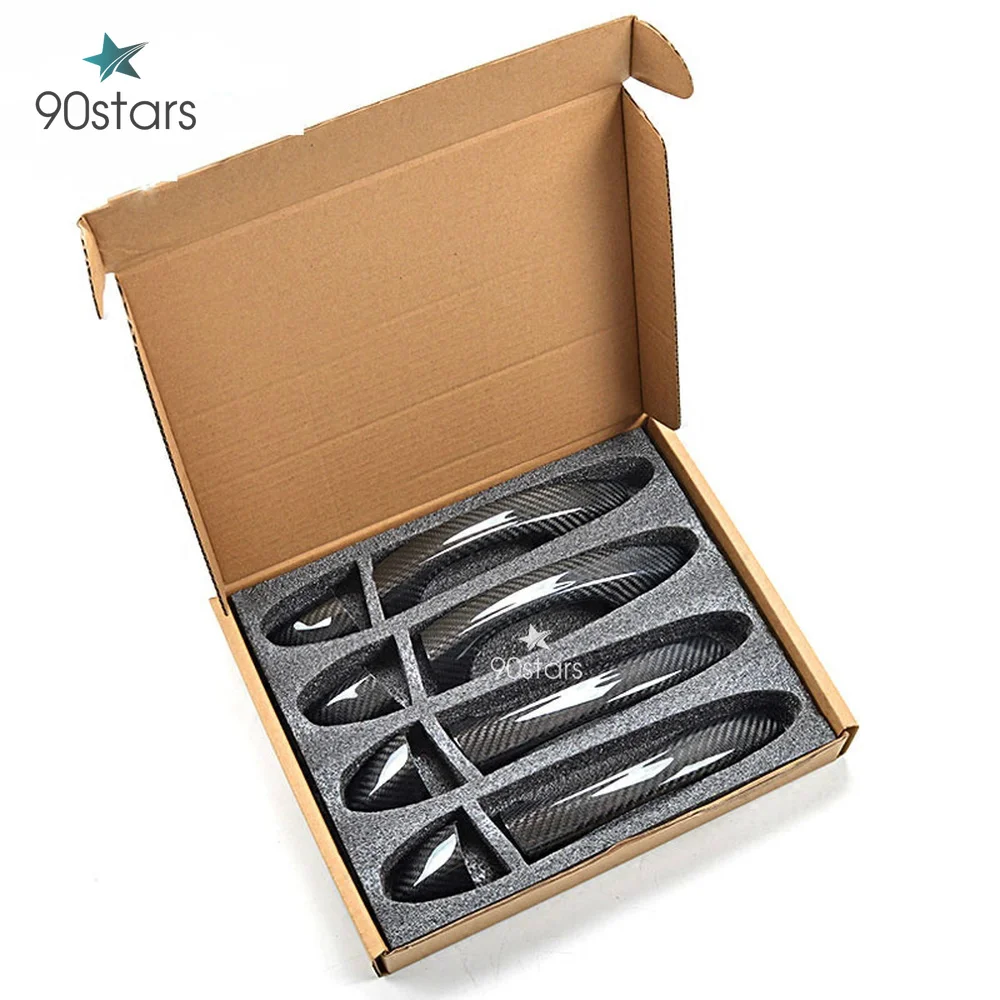 Наклейка на автомобильную ручку из сухого углеродного волокна для Volkswagen VW Golf Mk 6 7