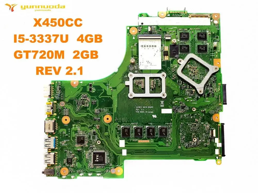 Оригинал для ноутбука ASUS X450CC материнская плата I5 3337U 4 Гб GT720M 2 REV 1 протестирована