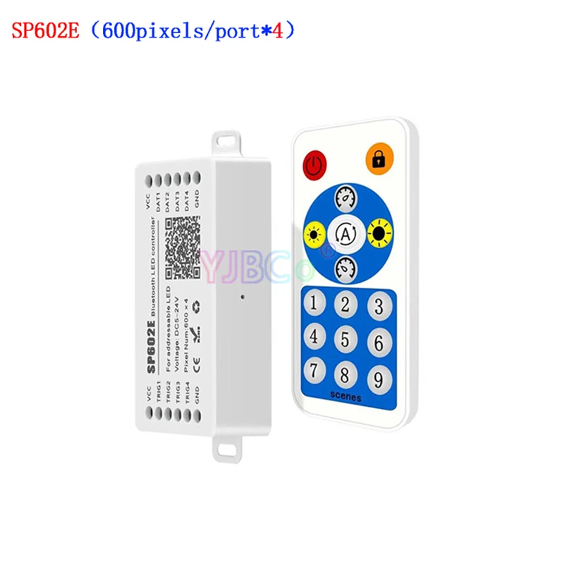 

WS2812B Bluetooth Music RGB Controller DC5V 12V 24V 2/4/8 CH Signal Output Built In Mic WS2815 LED Light Strip App IOS Android