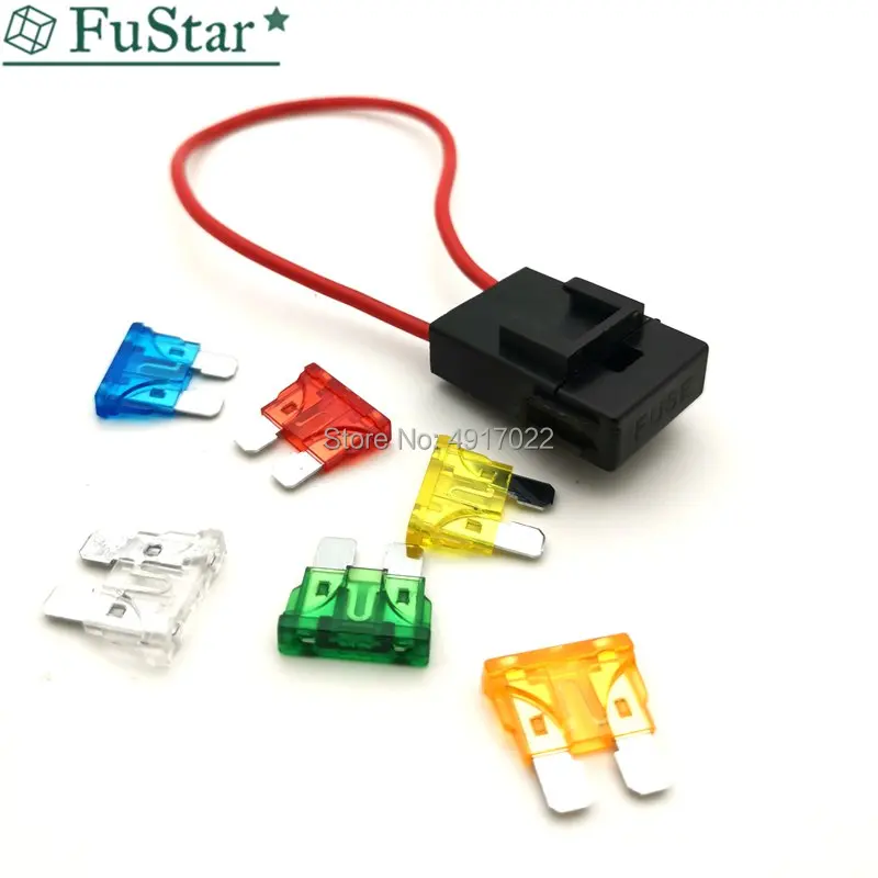 2 шт. в наборе 16AWG 18AWG Авто плавкого предохранителя Водонепроницаемый линии