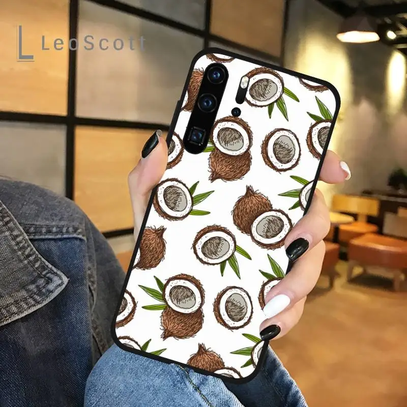 

summer cool coconut Phone Case For Huawei honor Mate P 9 10 20 30 40 Pro 10i 7 8 a x Lite nova 5t
