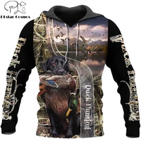 drop shipping duck hunting 3d printing mens hoodie unisex hoodies sweatshirt autumn streetwear casual jacket tracksuit kj762