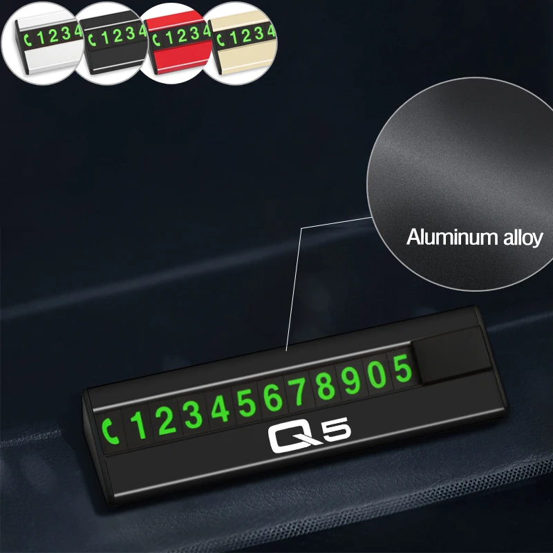 Автомобильная парковочная карточка временная табличка с номером раздвижной