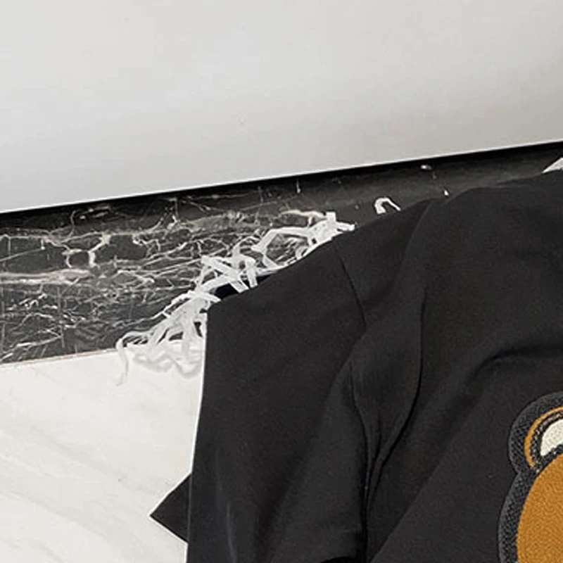 

Детская летняя футболка с коротким рукавом и принтом