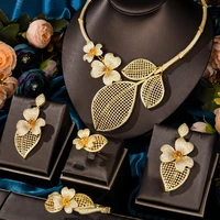 missvikki luxury african dubai style vintage necklace bangle earrings ring set for women wedding bridal indian 2021