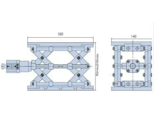 Электрическая подъемная платформа 110 мм моторизованный лабораторный домкрат