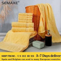semaxe luxury bath towel set2 large bath towels2 hand towels4 washcloths cotton highly absorbent bathroom towels pack of 8