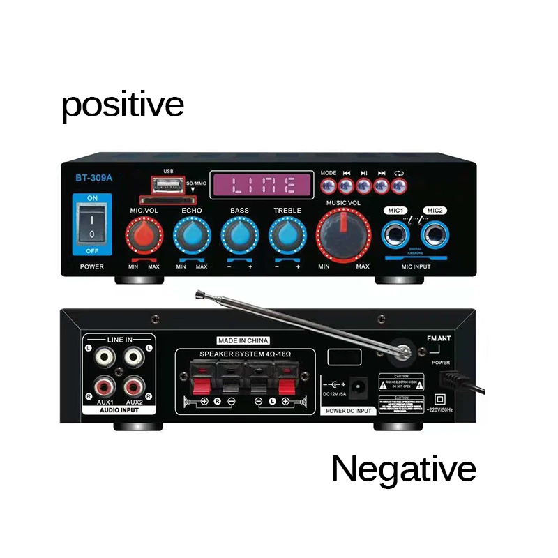 

12V220V HIFI 20Hz-20KHz Car Audio Stereo Power Amplifier Bluetooth FM Radio Home Theater Amplifiers Music Subwoofer