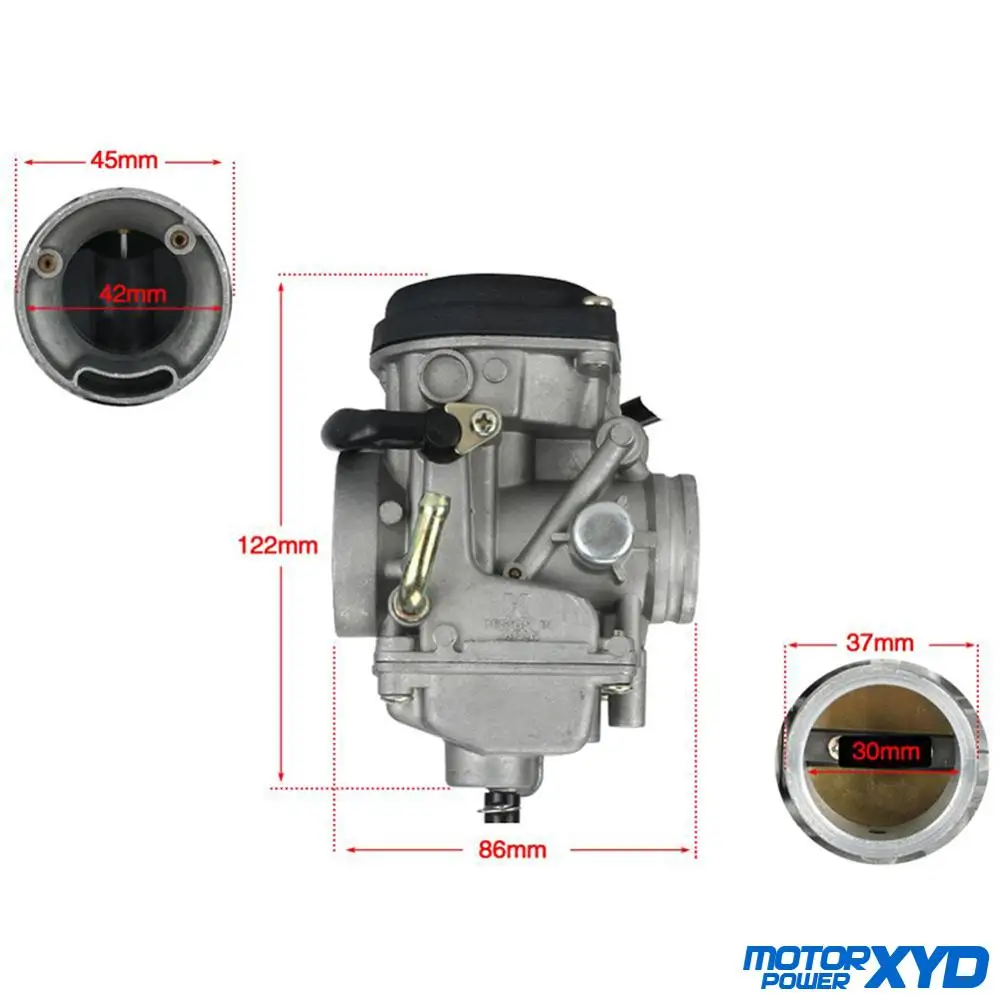 Мотоциклетный карбюратор для JIANSHE QingQi 250 JS250 QM250GY GXT250 ATV Quad Motercross Parts 30 мм ручной