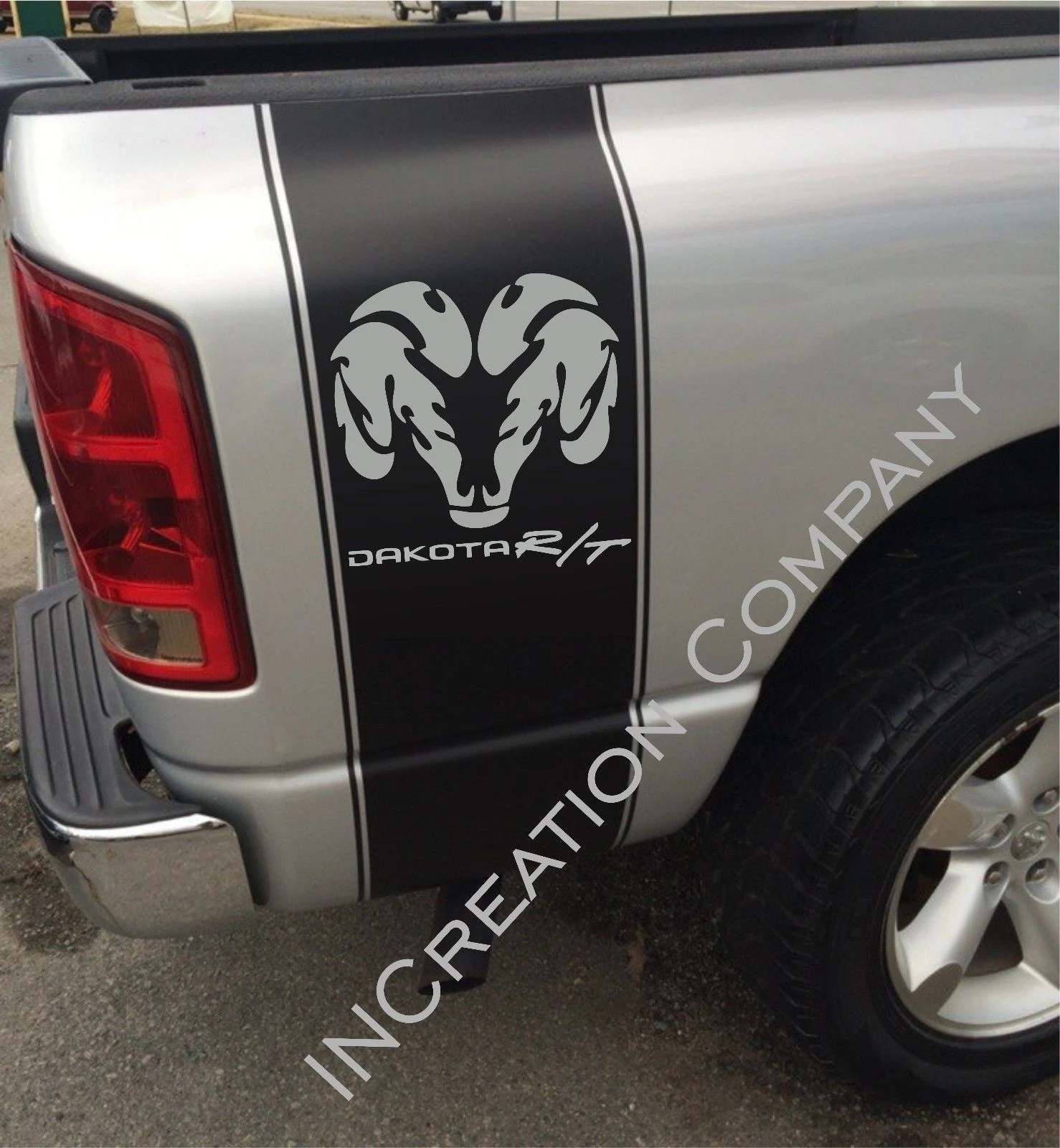 

For Truck vinyl Sticker Graphics stripes Dodge Dakota rear bed logo mopar rt