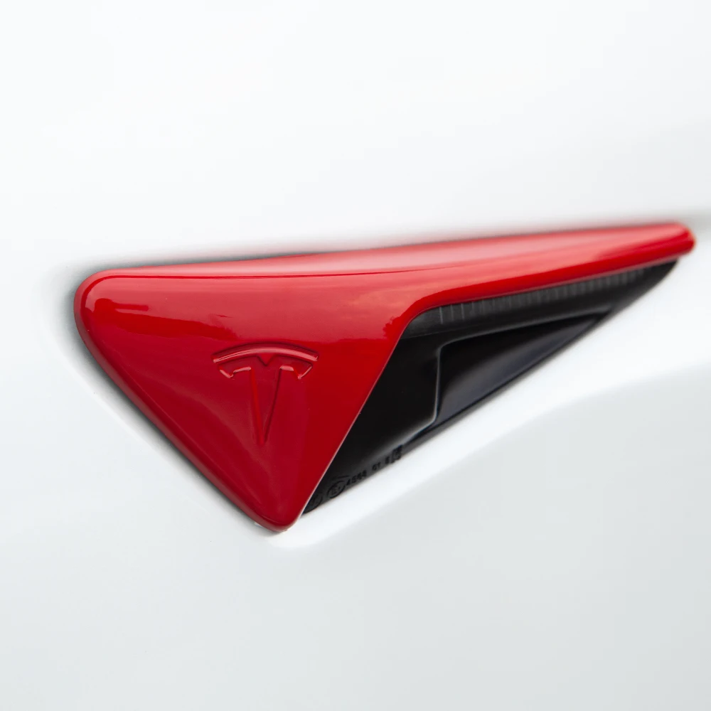 Защитный чехол из углеродного волокна с боковой камерой 2 шт. для Tesla Model 3 18
