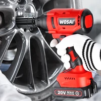 wosai 20v electric impact wrench 600n m brushless wrench rechargeable 12 inch li ion battery for car tires cordless power tools