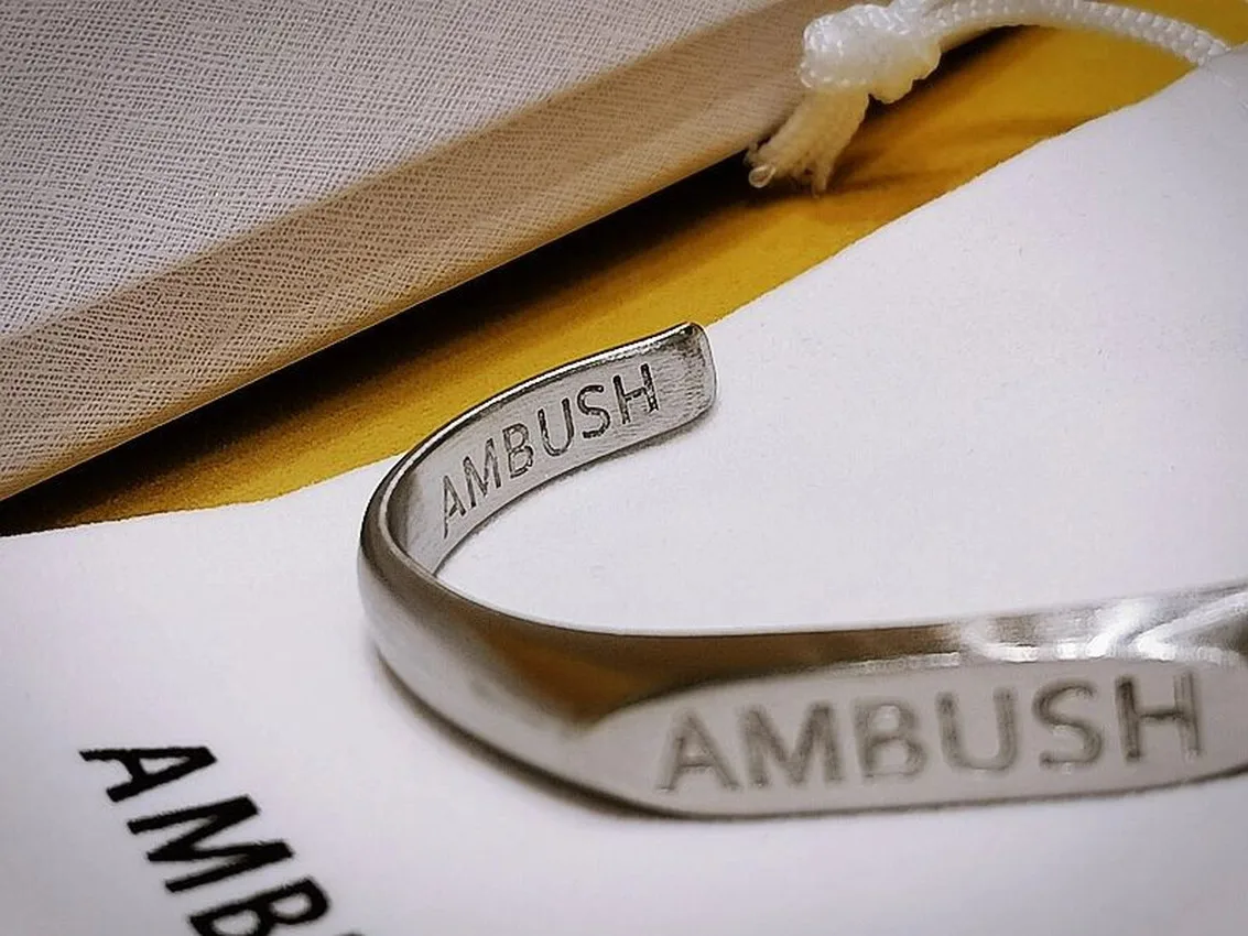 

New Ambush Titanium Steel Bracelet Track Men Women Unisex Couples Jewelry Bangles