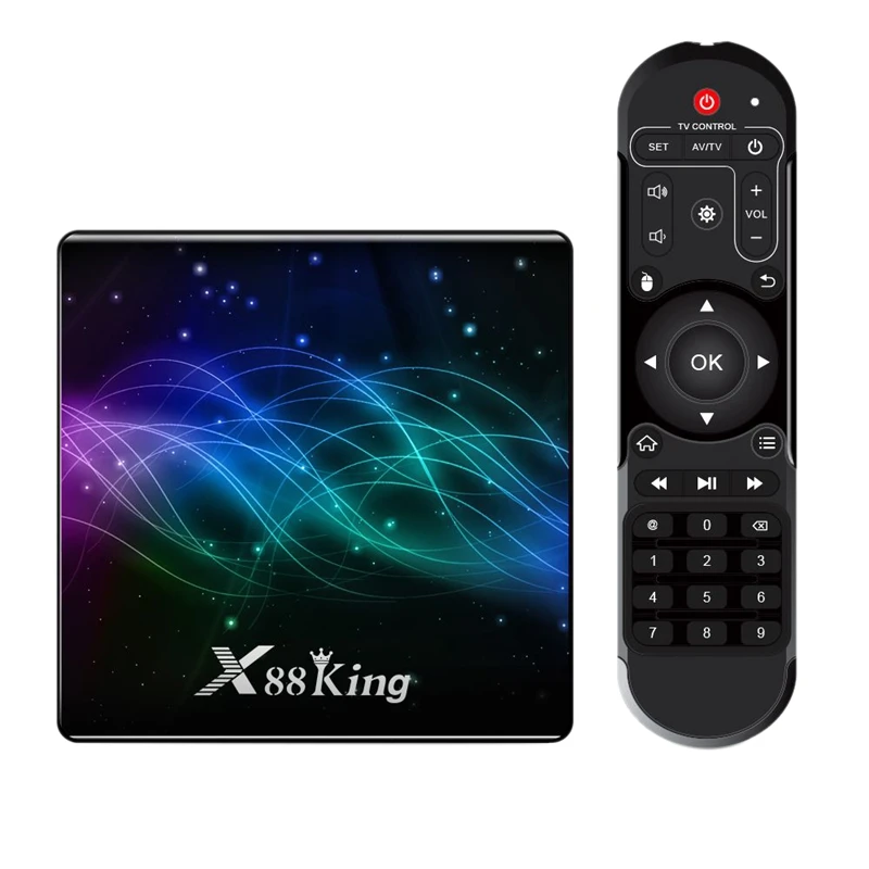 X88 King S922X 4 Гб DDR4 Оперативная память 128 Встроенная 1000M LAN 5G WI FI Bluetooth 5 0 Android 9 4K VP9 H.265 ТВ