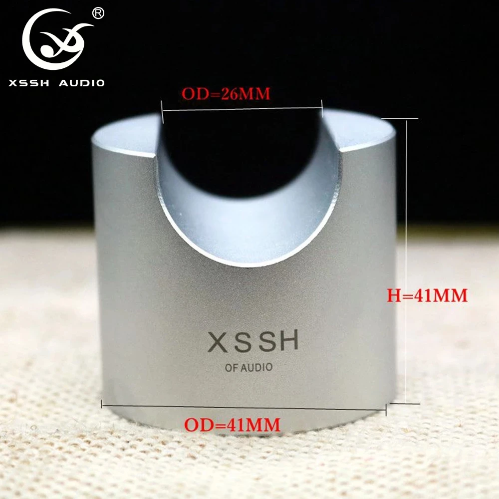 4pcs 8pcs XSSH HIFI Cable Tray Stand Spike Supporting Frame Pure Aluminum Trailing Pad Shock Absorber Power Speaker Cable Feet