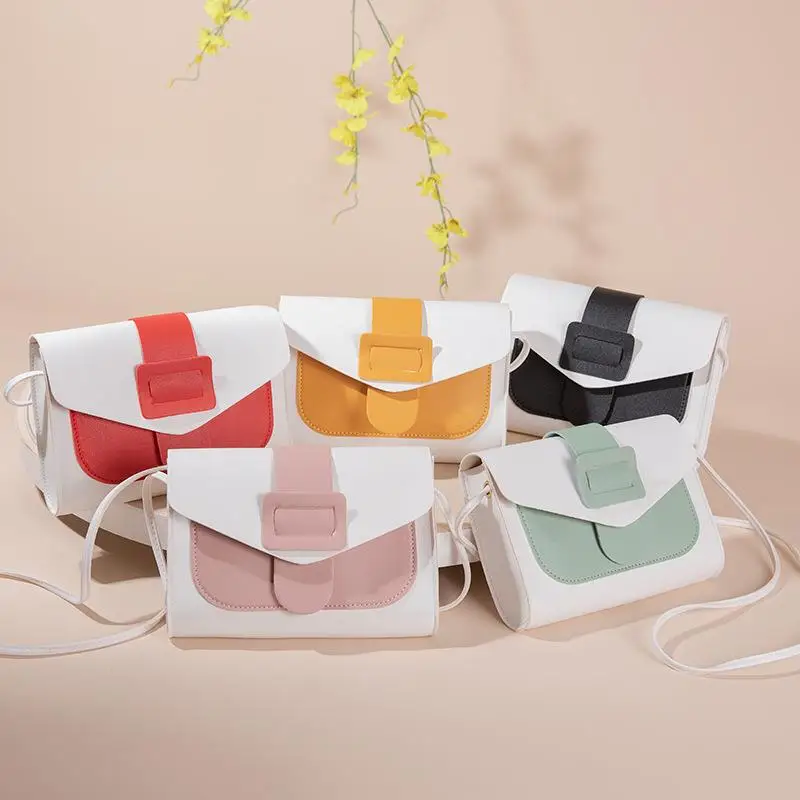 

Korean; Contrast Color; Messenger Baga; Female; Small Fresh; Wild; Mobile Phone; Shoulder Bag Simple; Exquisite
