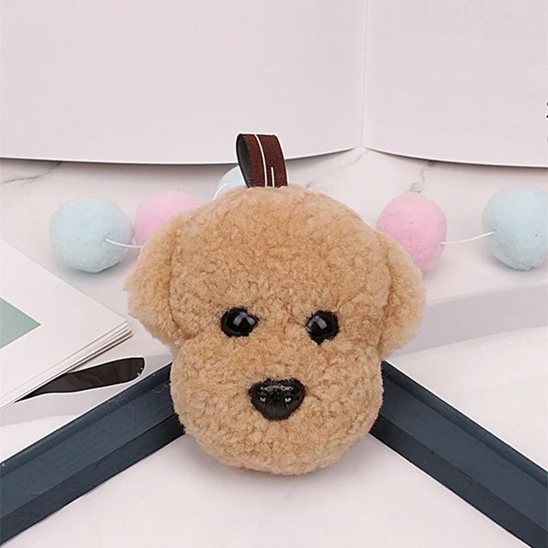 

Брелок для ключей Женский, милая кукла-мяч из овечьей шерсти, животное, маленькая собака, аксессуар для сумки, Подарочный Шарм для девушек