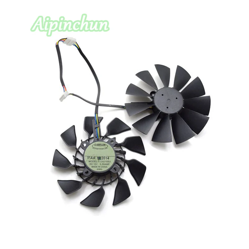 Кулер Aipinchun T129215SU 95 мм для видеокарты ASUS GTX 780 970 980 GTX780 Ti R9 280 290 280X 290X|cooler cooler|fan