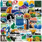 50 шт. на открытом воздухе Пеший Туризм Приключения Стикеры s для стайлинга автомобилей велосипед мотоцикл для мобильных устройств на путешествия Чемодан DIY Стикеры