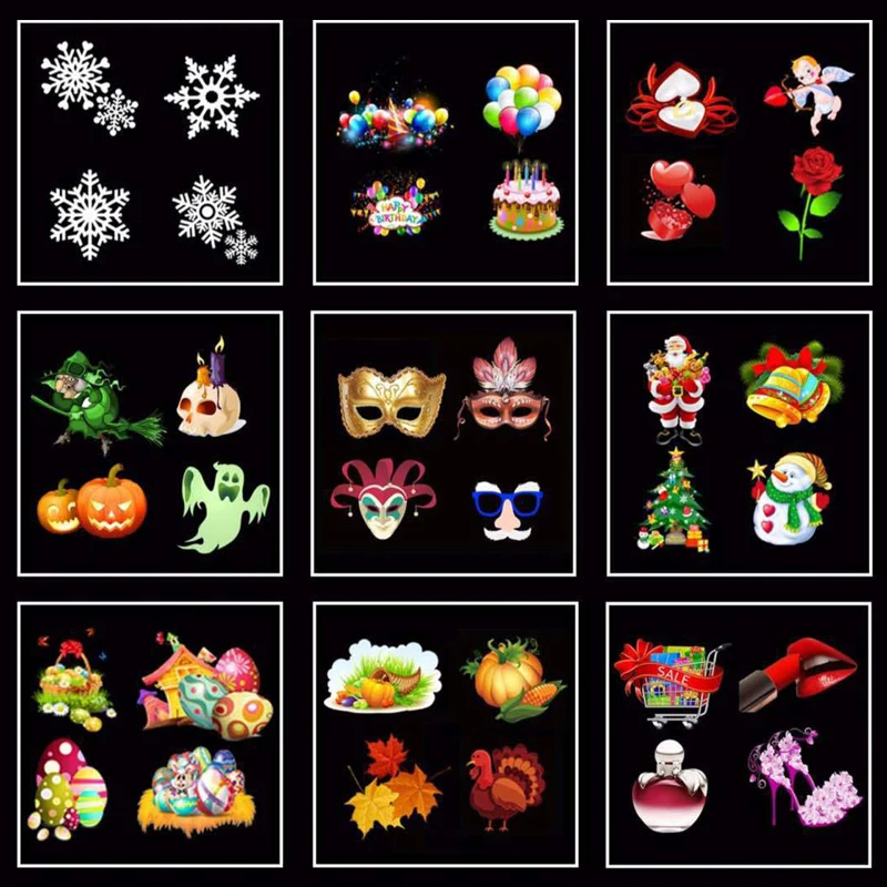 Светодиодный лазерный проектор с дистанционным управлением 12 узоров двойная