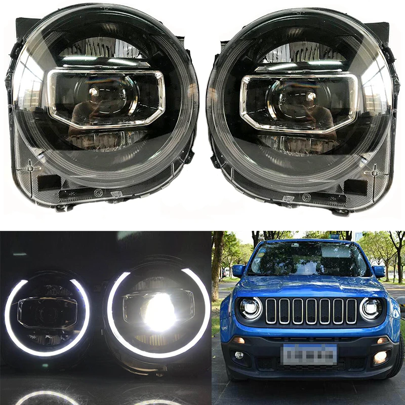 Для Jeep Renegade 2015-2020 светодиодный фары HID Ксеноновые лампы для BU налобный фонарь