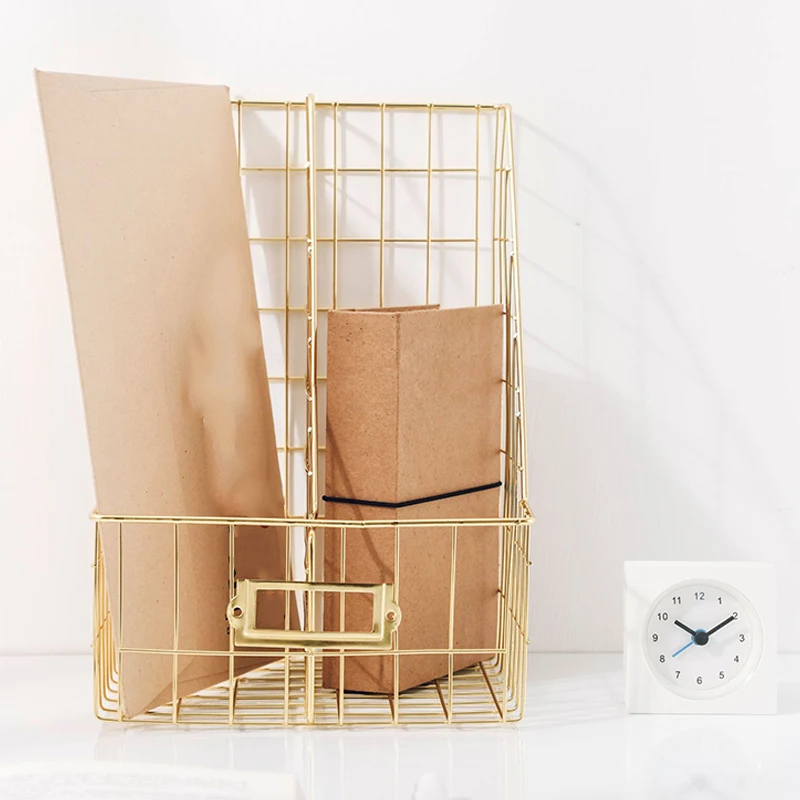

Desk Organizer Bedroom Stationery Home Office Mesh Book Shelf File Holder azine Rack Management