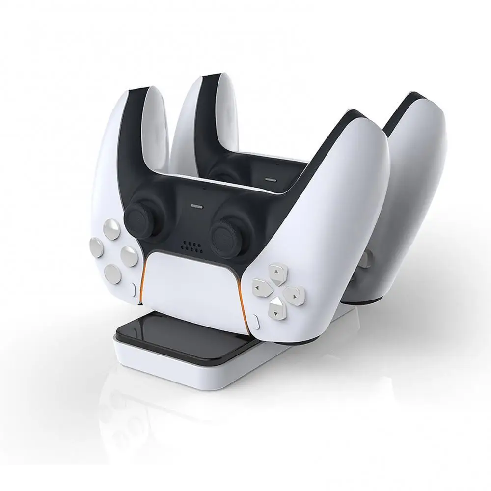 

Wireless Charging Dock for PS5 Console Gamepad Controller PS5 Gamepad Charger LED indicator Dual Handle Charger Gaming Accessory