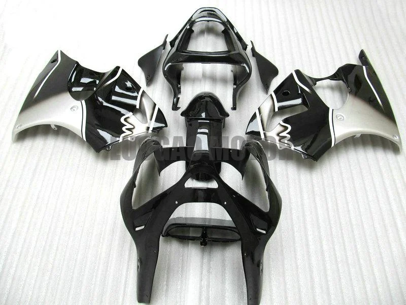 Подарки обтекатели для мотоцикла черного и белого цвета KAWASAKI ZX6R 00 01 02 ZX-6R ZX 6R 2000 2001