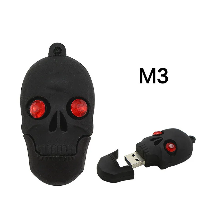 Флэш накопитель на Хэллоуин с призраком из мультфильма Череп/без лица модный