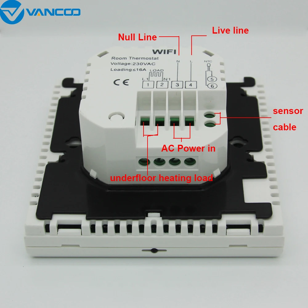 Умный Wi-Fi термостат регулятор температуры для электрического пол с подогревом