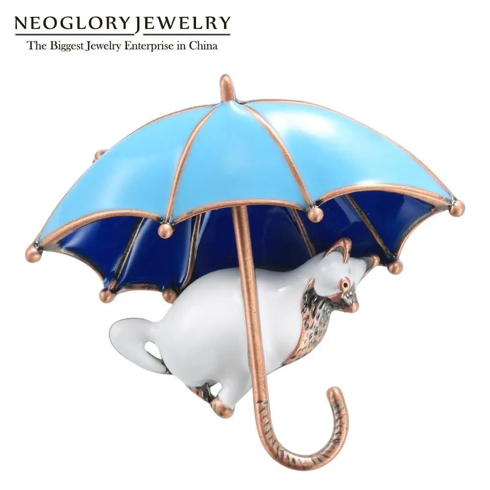 Neoglory 2020 модные эмалевые броши в форме кота и орнамента животных для женщин