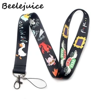friends tv show neck strap lanyards id badge card holder keychain mobile phone strap gift ribbon webbing necklace