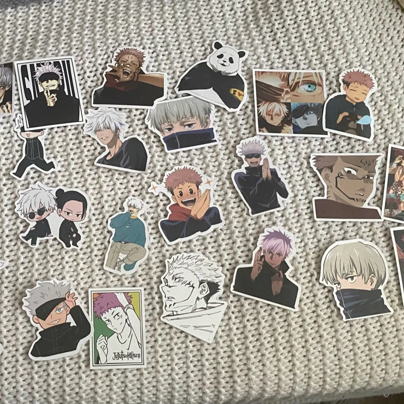 

10/30/50Pcs Jujutsu Kaisen Anime Stickers Graffiti For Laptop Trolley Case Skateboard Luggage Motorcycle Decoration Sticker Toys