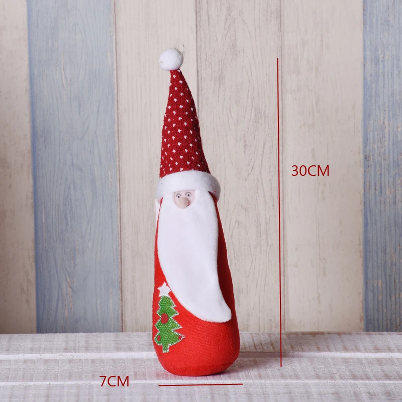 santa claus 260 Большие размеры Рождественские куклы выдвижной Санта-Клаус снеговик лося игрушки рождественские фигурки Рождественский подарок для ребенка красный орнамент с рождественской елкой - Цвет: santa claus 260