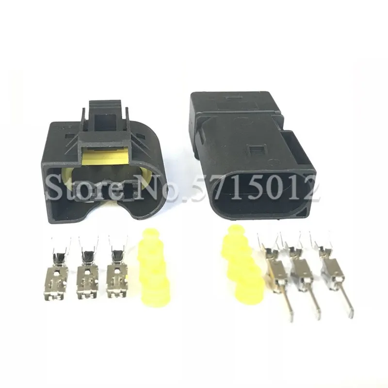

3 Hole 09 4413 11 / 22140492050 Car Injector Connector Automotive ABS Sensor Plug Waterproof For Benz BMW Kostal