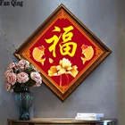 Алмазная вышивка, мозаика, вышивка крестиком, полное сверление, удача, Carps, китайский символ, сделай сам, 5D украшение, Gif