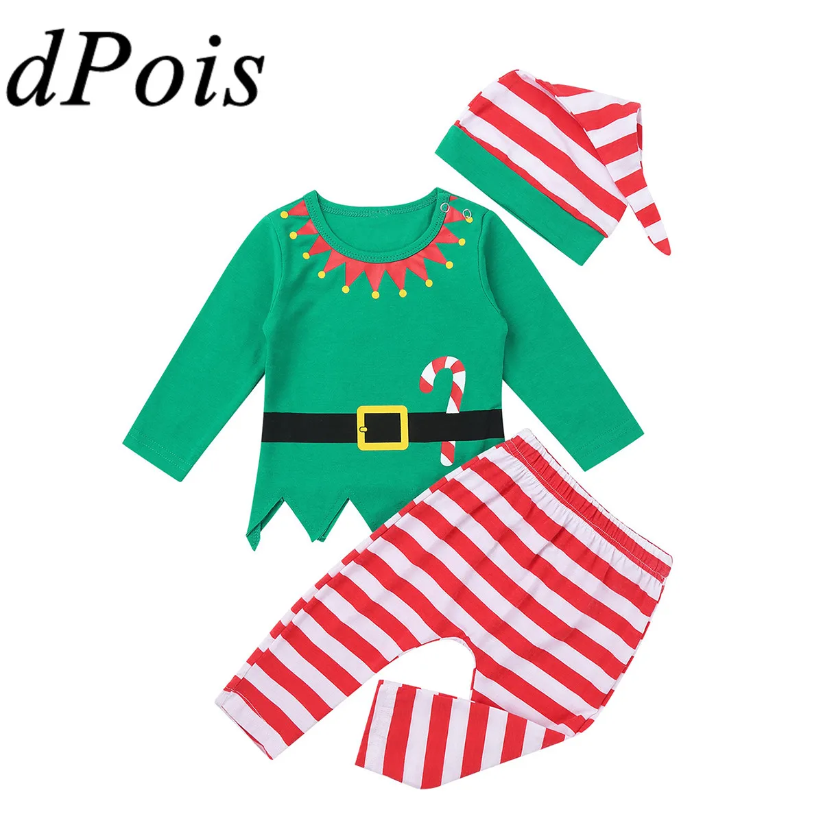DPOIS/карнавальный костюм для новорожденных Рождественский эльфа необычное