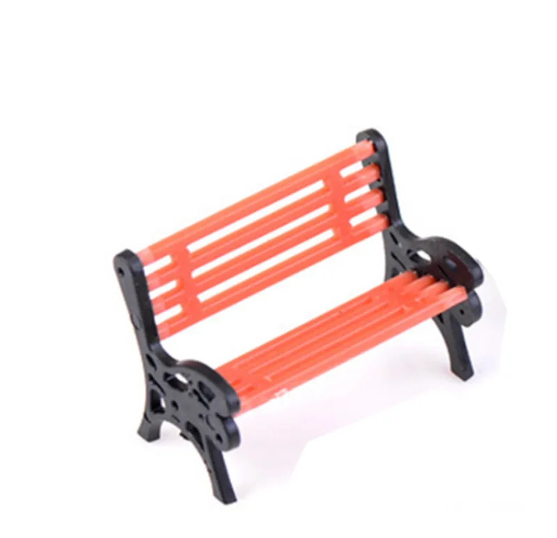 Миниатюрная скамейка для парка 1 пара кукольная статуэтка миниатюрный