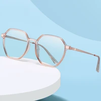 handoer blue light blocking glasses frame optical prescription eyewear full rim oval alloy tr 90 plastic eyeglasses with recipe
