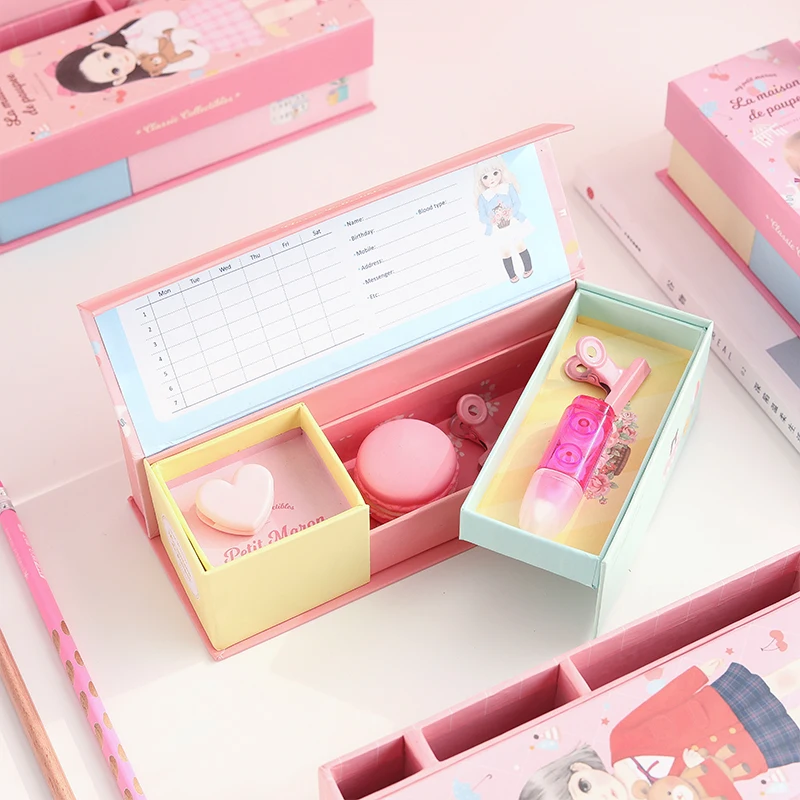 Большой большой чехол для карандашей девочек милая школьная сумка ручек коробка