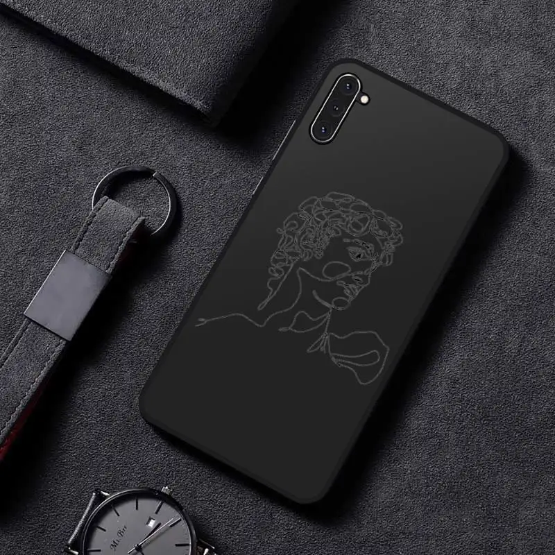 

Funny Face Abstract Cartoon Phone Case For Samsung A32 A51 A52 A71 A50 A12 A21S S10 S20 S21 Plus Fe Ultra