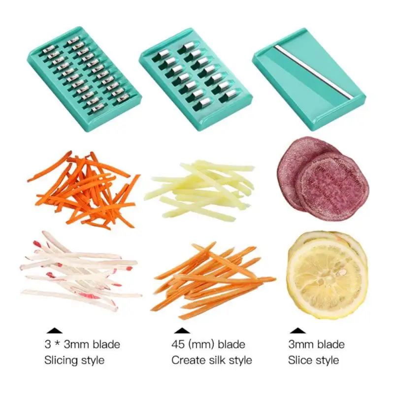 

Multifunctional Vegetable Cutting Machine Kitchen Stainless Steel Grater Potato Slicer Can Absorb Refrigerator Kitchen Tools