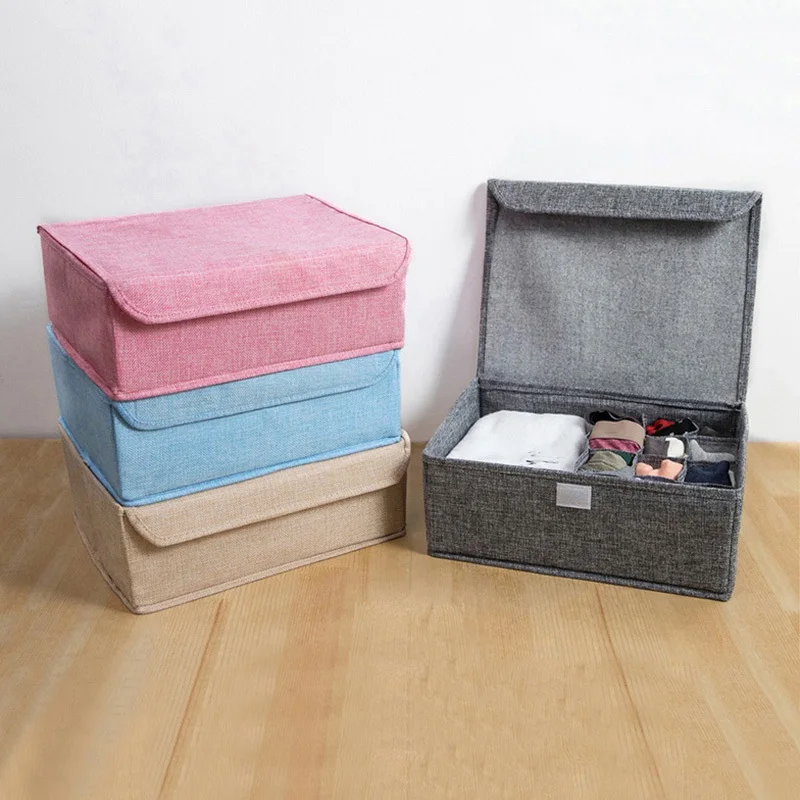 

Коробка для нижнего белья, бюстгальтеров, органайзер для общежития, шкафа, ящик для хранения носков, складной ящик, органайзер для хранения