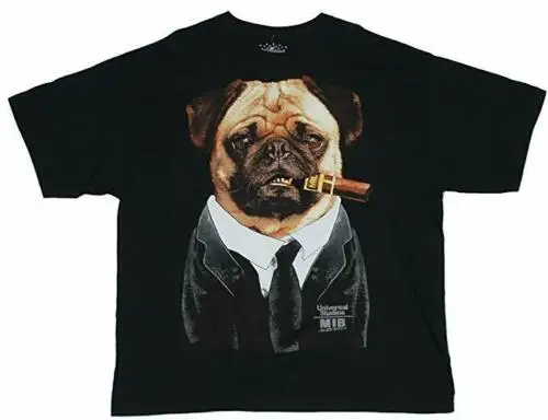 Ночная одежда универсальная студия для мужчин s Франк мопс в черном MIB Alien Attack