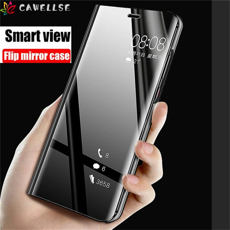 Smart Mirror View Luxury Phone Case for Sony Xz3 Xz4 Xz5 for Sony Xperia 1 5 II 2 10 Plus Flip Shockproof Kicktand Shell Cover
