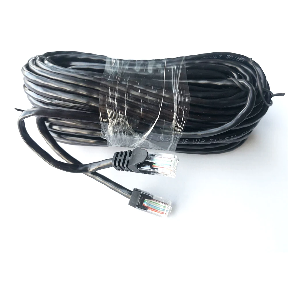 

Value 4 pcs 20M 65ft cat5 Ethernet Network Cable RJ45 Patch Outdoor Waterproof LAN Cable Wires For CCTV POE IP Camera System
