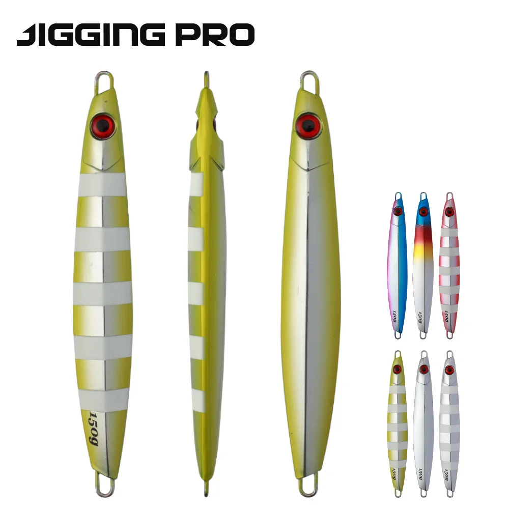 

JIGGINGPRO Electroplating Speed Jigs Lures 100g 120g 150g Jigging Lure Fishing Baits Metal Jig Lures Fishing Tackle Saltwater
