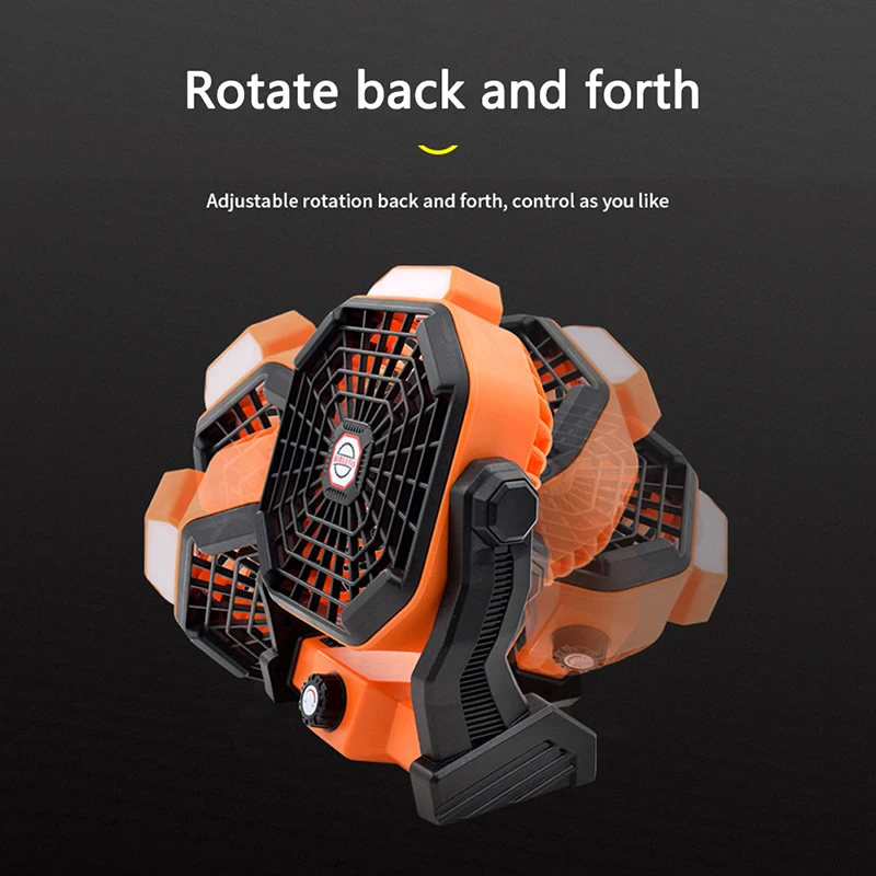 

Fan light Camping Ceiling Desk Fan LED Light Rechargeable Fan with Remote Control for Outdoor Camping,Home,Office Movable